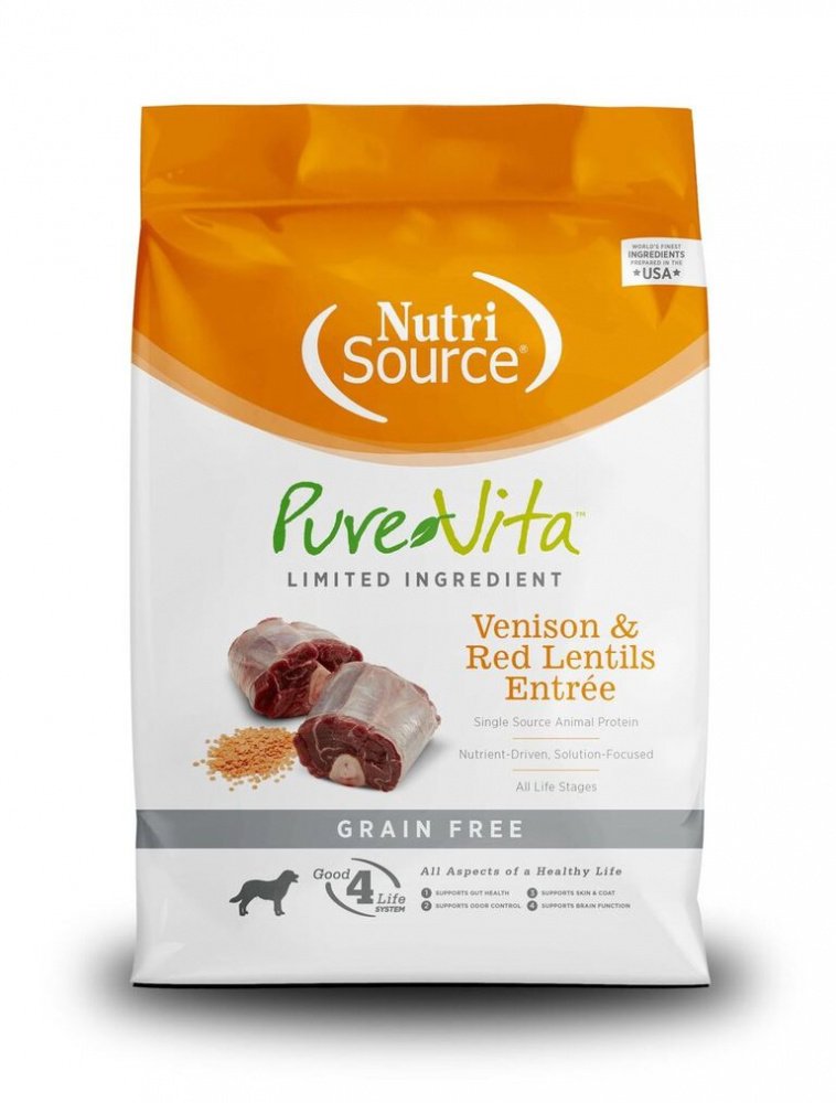 PureVita Grain Free Venison  Red Lentils Entree Dry Dog Food
