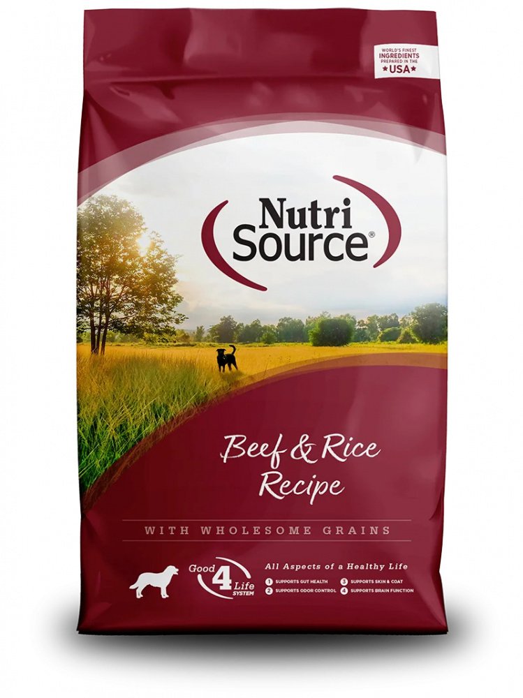 NutriSource Beef  Brown Rice Recipe Dry Dog Food