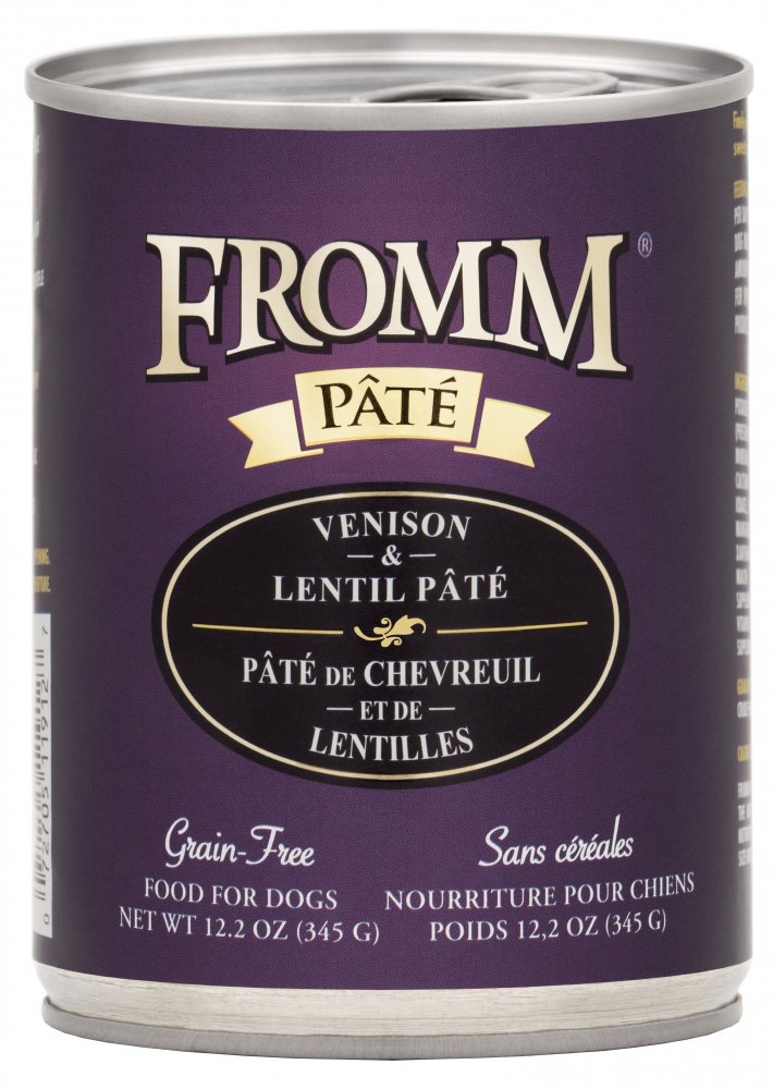 Fromm Grain Free Venison  Lentil Pate Canned Dog Food