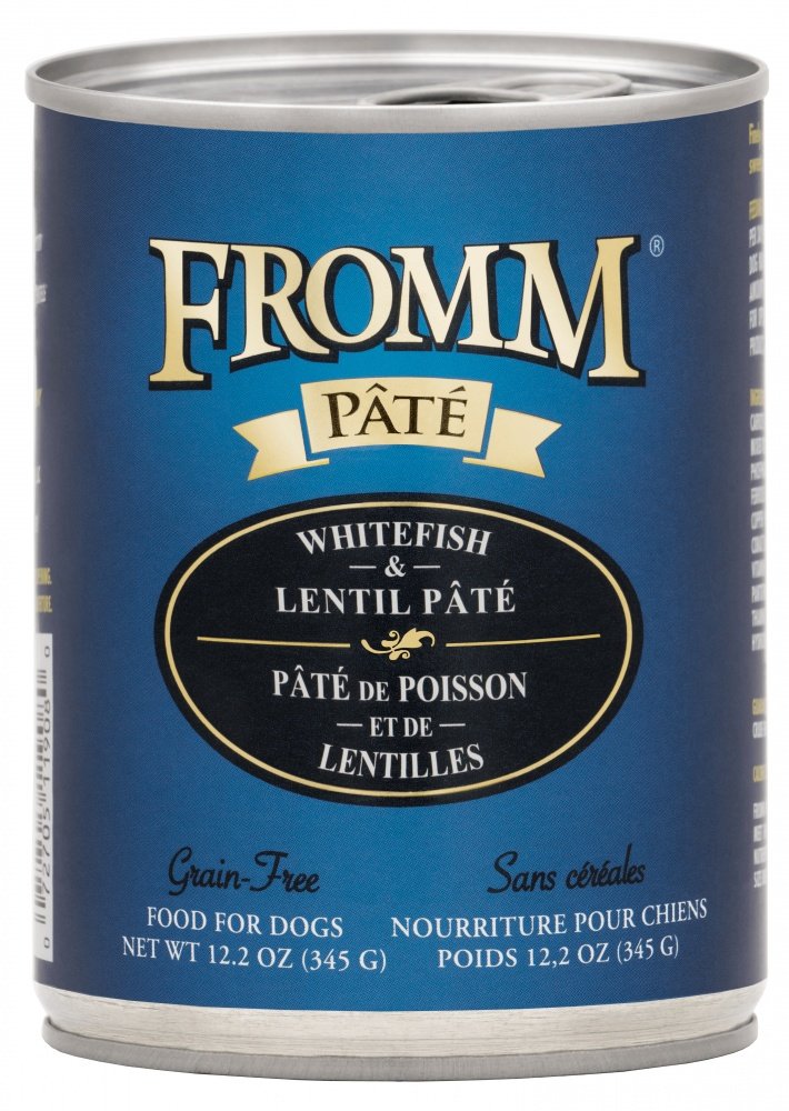 Fromm Grain Free Whitefish  Lentil Pate Canned Dog Food