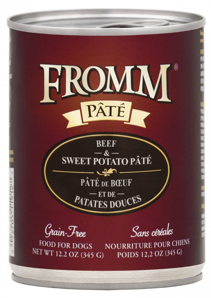 Fromm Grain Free Beef  Sweet Potato Pate Canned Dog Food