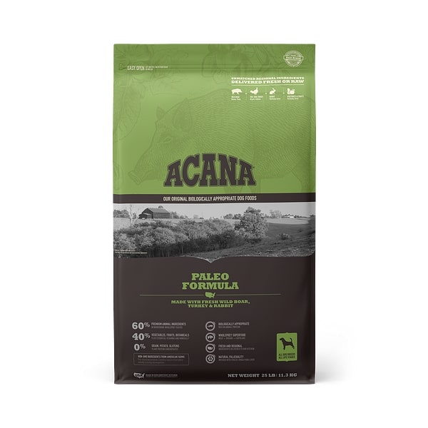 ACANA Paleo Formula Grain Free Dry Dog Food Review 2023 - Pet Food Sherpa