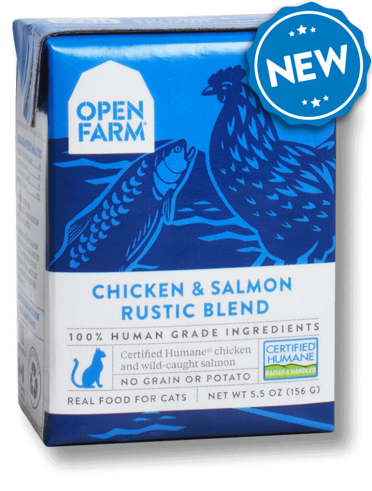 Open Farm Grain Free Chicken  Salmon Recipe Rustic Blend Wet Cat Food