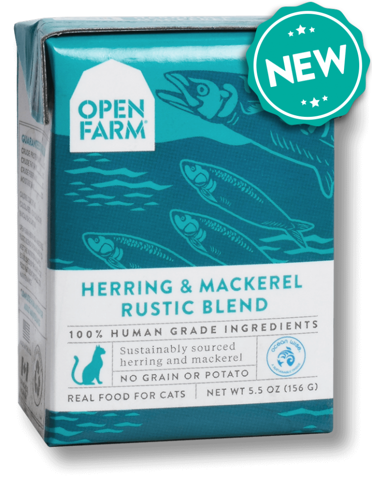 Open Farm Grain Free Herring  Mackerel Recipe Rustic Blend Wet Cat Food