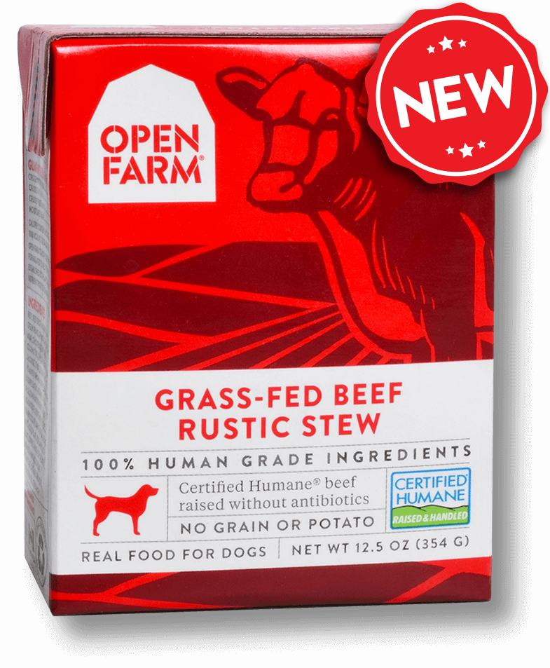 Open Farm Grain Free Grass Fed Beef Recipe Rustic Stew Wet Dog Food