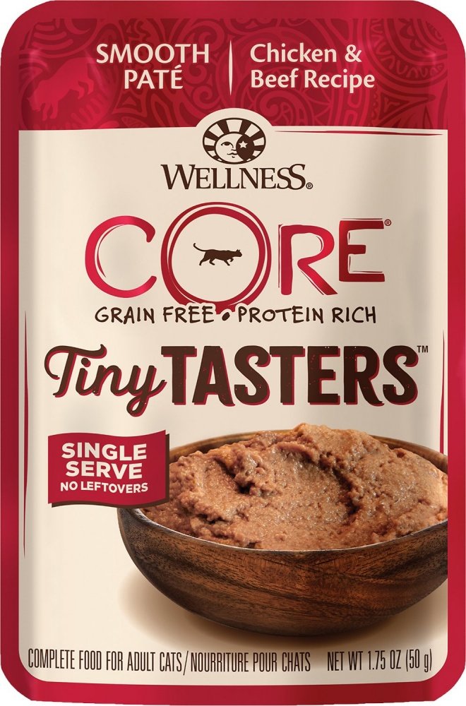 Wellness CORE Tiny Tasters Chicken  Beef Pate Wet Cat Food
