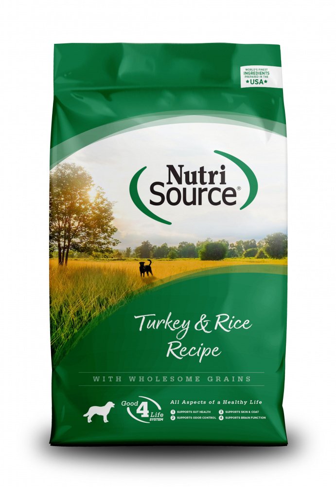 NutriSource Turkey Rice Recipe Dry Dog Food Review 2022 - Pet Food Sherpa