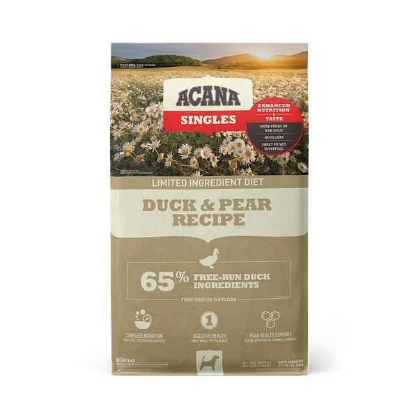 ACANA Singles Duck  Pear Recipe Grain Free Dry Dog Food