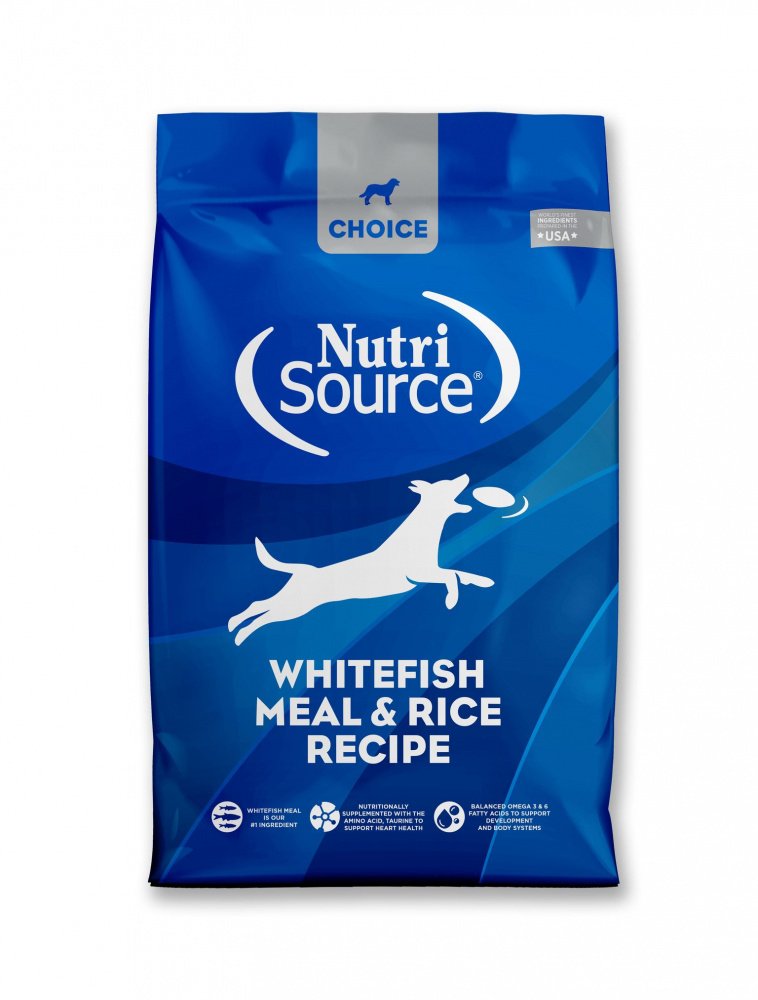 NutriSource Choice Whitefish Meal  Rice Recipe Dry Dog Food