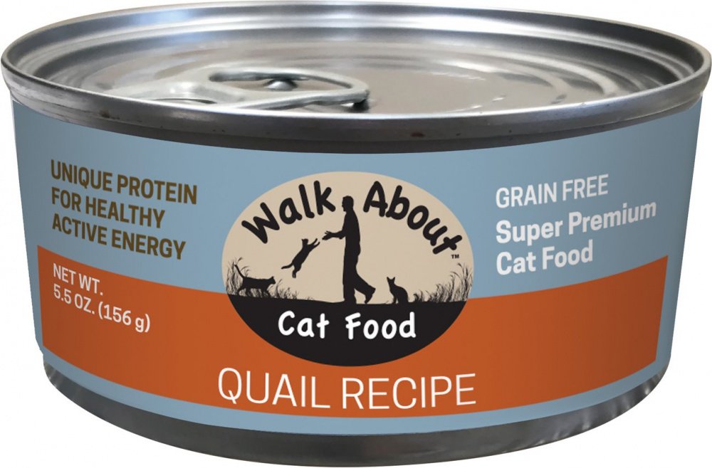 Walk About Grain Free Quail Recipe Canned Cat Food