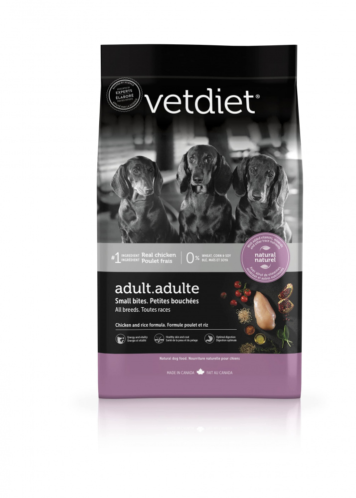 Vetdiet Chicken  Rice Formula Adult Small Bites All Breeds Dry Dog Food