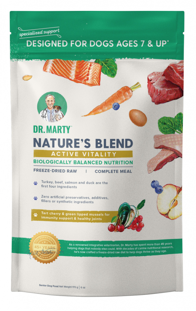 Dr. Marty Nature's Blend for Active Vitality Seniors Freeze Dried Raw