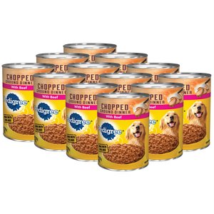 Pedigree Chopped Ground Dinner Beef Adult Canned Wet Dog Food