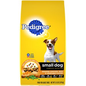 Pedigree Small Dog Complete Nutrition Roasted Chicken, Rice & Vegetable Flavor Small Breed Dry Dog Food