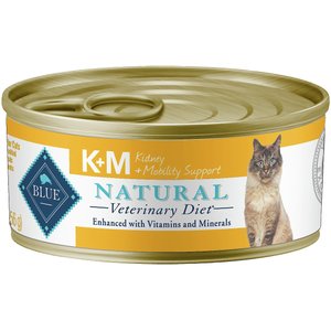 Blue Buffalo Natural Veterinary Diet K+M Kidney + Mobility Support Grain-Free Wet Cat Food