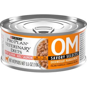 Purina Pro Plan Veterinary Diets OM Overweight Management Savory Selects with Salmon Wet Cat Food