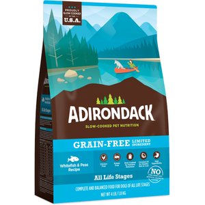 Adirondack Limited Ingredient Whitefish & Peas Recipe Grain-Free Dry Dog Food