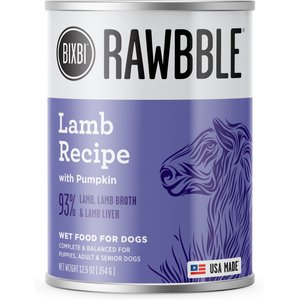 Image of BIXBI RAWBBLE Lamb & Pumpkin Recipe Wet Dog Food