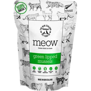 The New Zealand Natural Pet Food Co. Meow Green Lipped Mussels Freeze-Dried Cat Treat