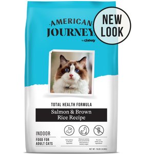 American Journey Indoor Cat Total Health Formula Salmon & Brown Rice Recipe Dry Cat Food