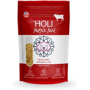 HOLI Beef Liver Protein Pack Grain-Free Freeze-Dried Dog Food Topper