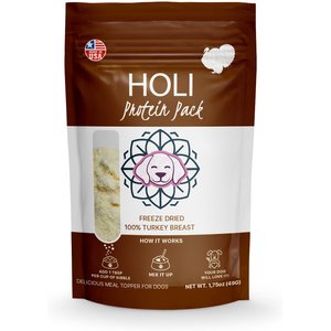 HOLI Turkey Breast Protein Pack Grain-Free Freeze-Dried Dog Food Topper