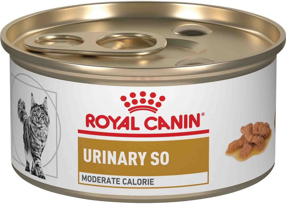 Royal Canin Veterinary Diet Adult Urinary SO Moderate Calorie Morsels in Gravy Canned Cat Food