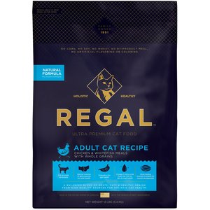 Regal Pet Foods Adult Cat Recipe Chicken & Whitefish Meals Whole Grains Dry Cat Food