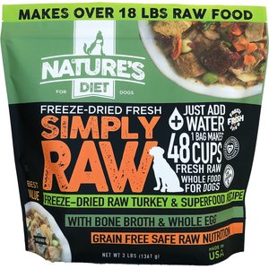 Nature's Diet Fresh Turkey Simply Raw Freeze-Dried Dog Food