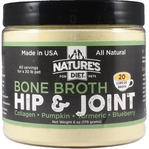 Nature's Diet Hip & Joint Bone Broth Dry Dog & Cat Food Topping