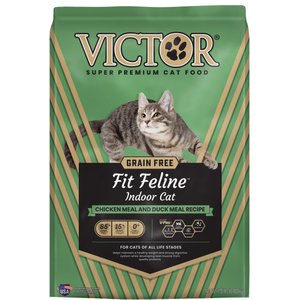 VICTOR Fit Feline Indoor Grain-Free Chicken Meal & Duck Meal Recipe Dry Cat Food