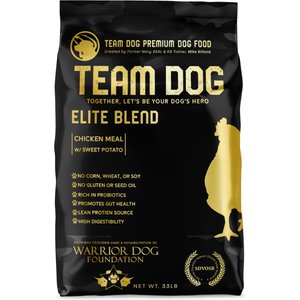 Team Dog Chicken Meal & Sweet Potato 30/25 Elite Blend Premium Dry Dog Food