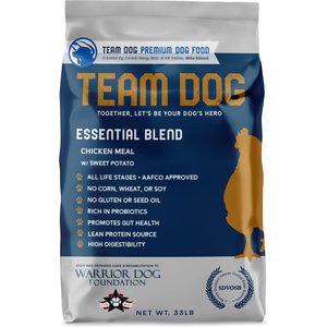 Team Dog Chicken Meal & Sweet Potato 26/20 Essential Blend Premium Dry Dog Food