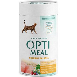 Optimeal Nutrient Balance Chicken & Brown Rice Recipe Dry Cat Food