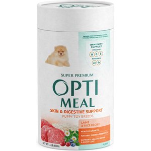 Optimeal Puppy Skin & Digestive Support Lamb & Rice Recipe Toy Breed Dry Dog Food