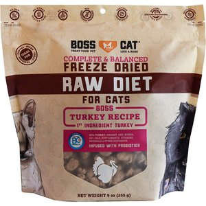 Boss Cat Complete & Balanced Raw Diet Turkey Recipe Freeze-Dried Cat Food