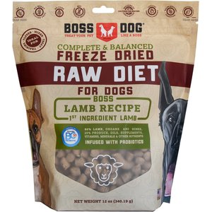 Boss Dog Complete & Balanced Raw Diet Lamb Recipe Freeze-Dried Dog Food