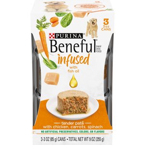 Purina Beneful Infused Pate With Real Chicken, Carrots & Spinach Wet Dog Food