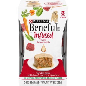 Purina Beneful Infused Pate With Real Beef, Carrots & Spinach Wet Dog Food