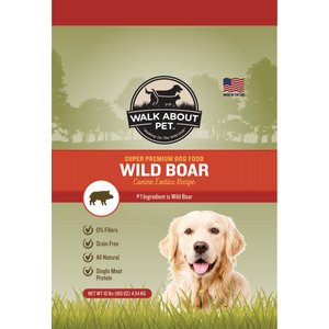 Walk About Pet Wild Boar Canine Exotics Recipe Super Premium Dry Dog Food