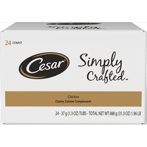 Cesar Simply Crafted Chicken Cuisine Complement Adult Wet Dog Food