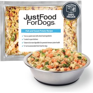 JustFoodForDogs Fish & Sweet Potato Recipe Fresh Frozen Dog Food