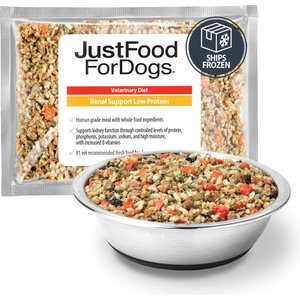 JustFoodForDogs Veterinary Diet Renal Support Low Protein Fresh Frozen Dog Food