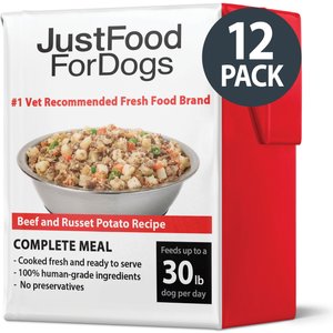 JustFoodForDogs PantryFresh Beef & Russet Potato Recipe Fresh Dog Food