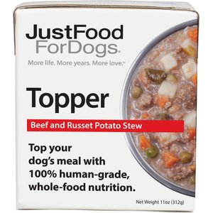 JustFoodForDogs Beef & Russet Potato Stew Recipe Fresh Dog Food Topper