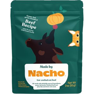 Image of Made by Nacho Grass-Fed, Grain-Finished Beef Recipe Cuts In Gravy With Bone Broth Wet Cat Food