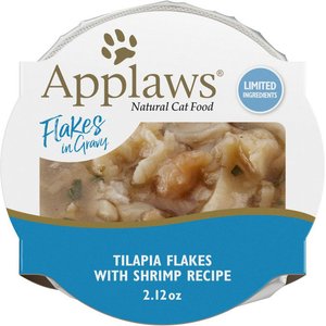 Image of Applaws Grilled Tilapia Flakes with Shrimp in Gravy Wet Cat Food