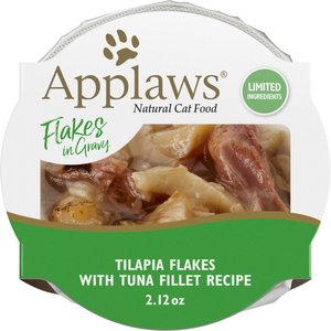Applaws Grilled Tilapia Flakes with Tuna in Gravy Wet Cat Food