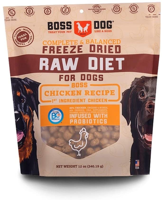 Boss Dog Chicken Flavor Freeze Dried Dog Food