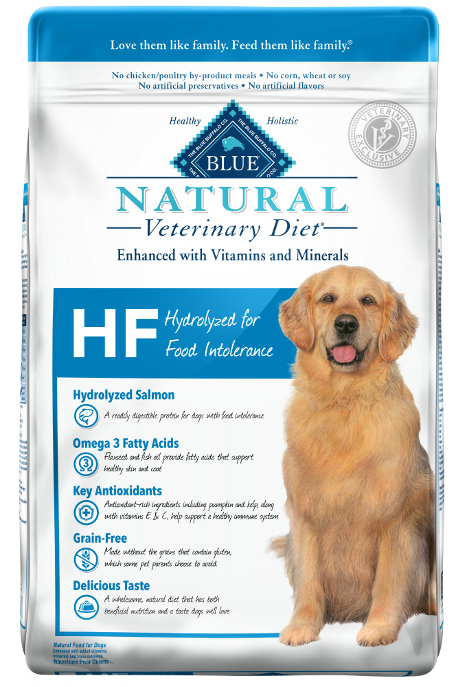 Blue Buffalo Natural Veterinary Diet HF Hydrolyzed for Food Intolerance Salmon Dry Dog Food